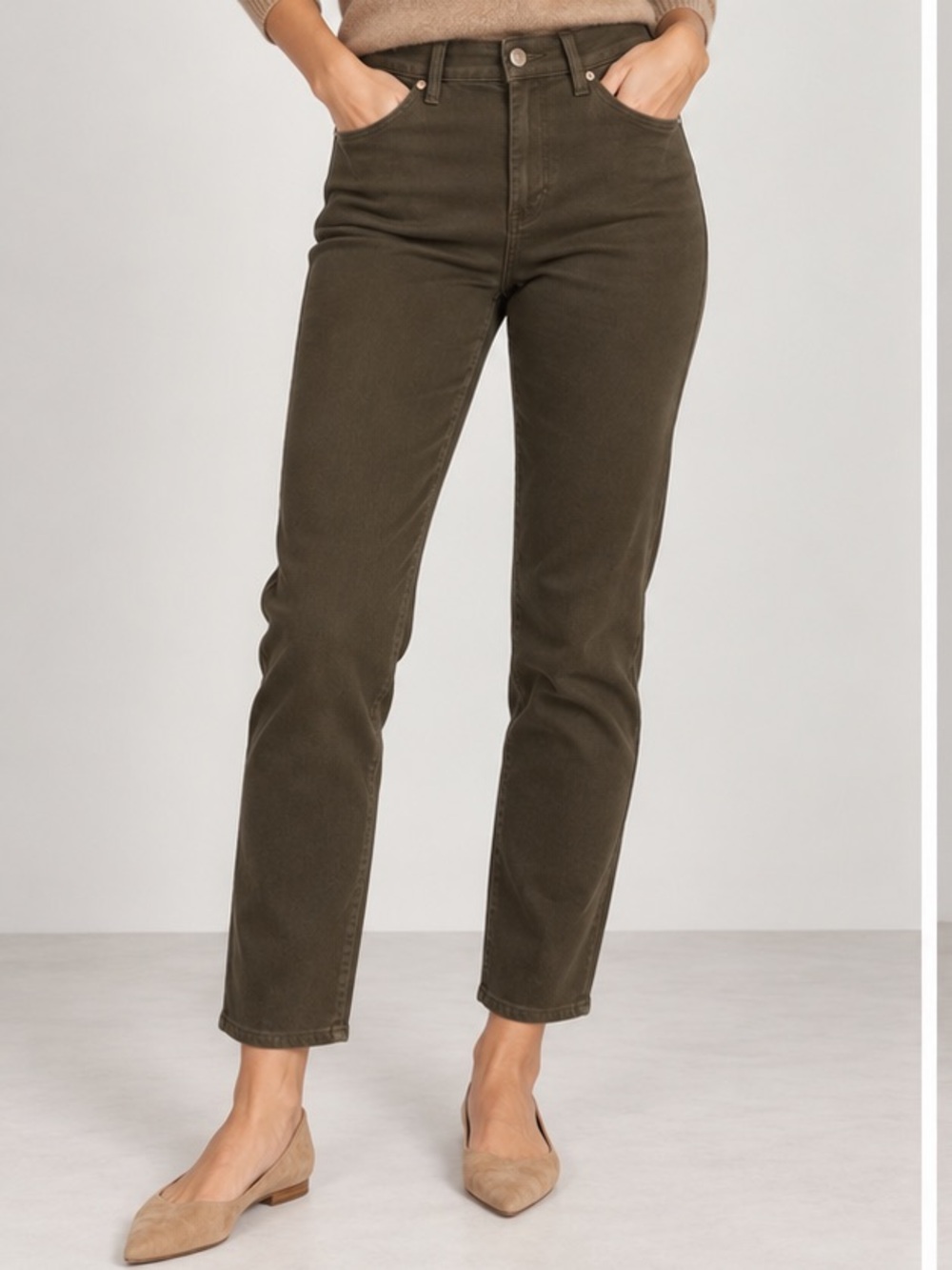 Chico’s Stretch Jegging Pants - Olive Green